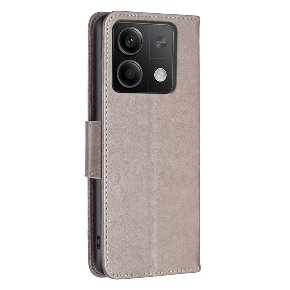 Butterfly knížkové pouzdro na Xiaomi Redmi Note 13 5G - šedé