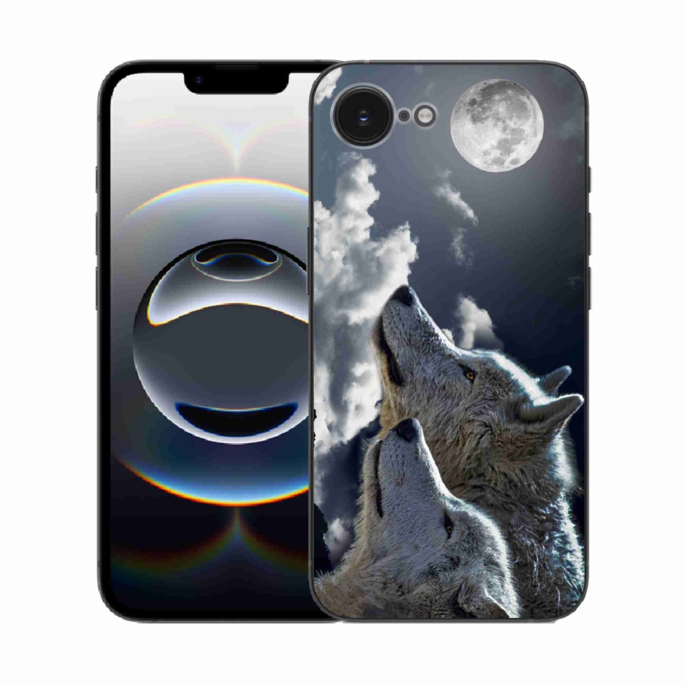 Gelový kryt mmCase na iPhone 16e - vlci