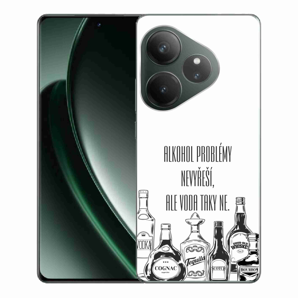Gelový kryt mmCase na Realme GT 6 5G/GT 6T 5G - vtipný text bílé pozadí