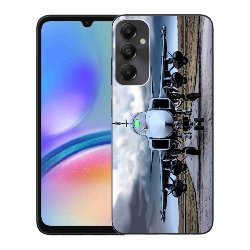 Gelový kryt mmCase na Samsung Galaxy A05s - vojenské letadlo
