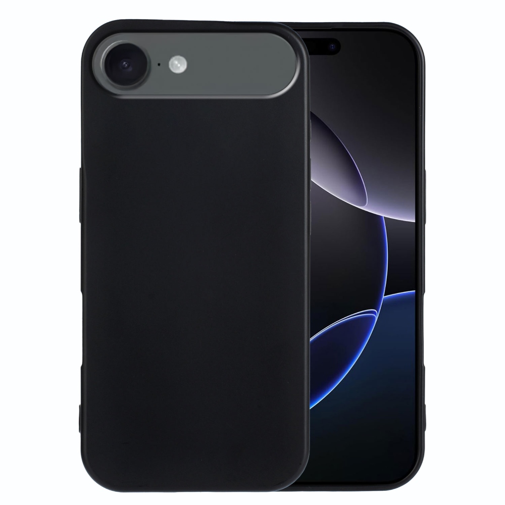 Matný gelový obal na mobil iPhone 17 Air - černý
