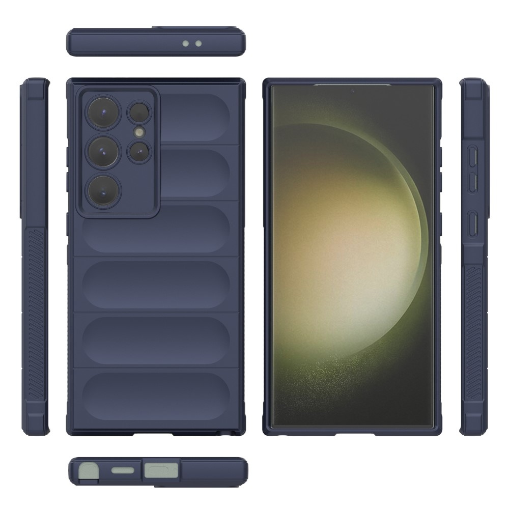 Rugg odolný gelový obal na Samsung Galaxy S24 Ultra - tmavěmodrý