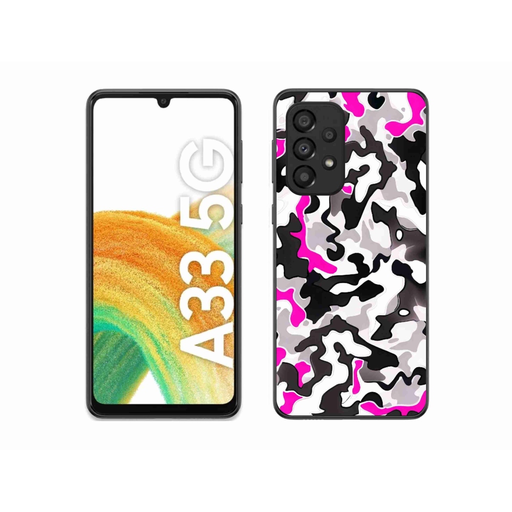 Gelový kryt mmCase na Samsung Galaxy A33 5G - maskáčový vzor 5