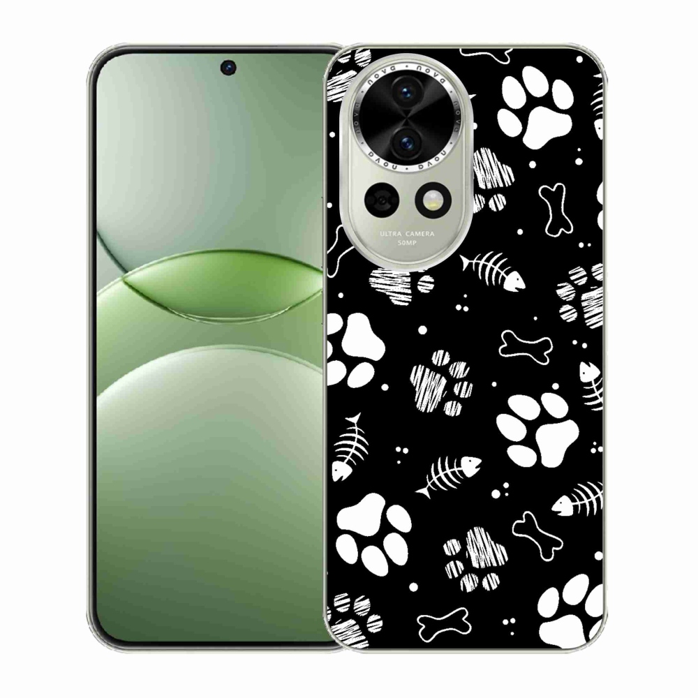 Gelový kryt mmCase na Huawei Nova 13 5G - psí tlapky