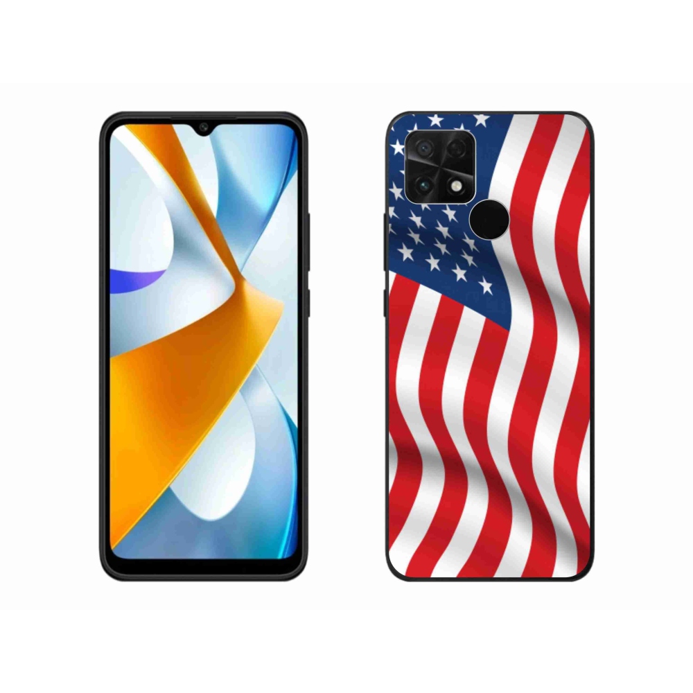 Gelový kryt mmCase na mobil Xiaomi Poco C40 - USA vlajka
