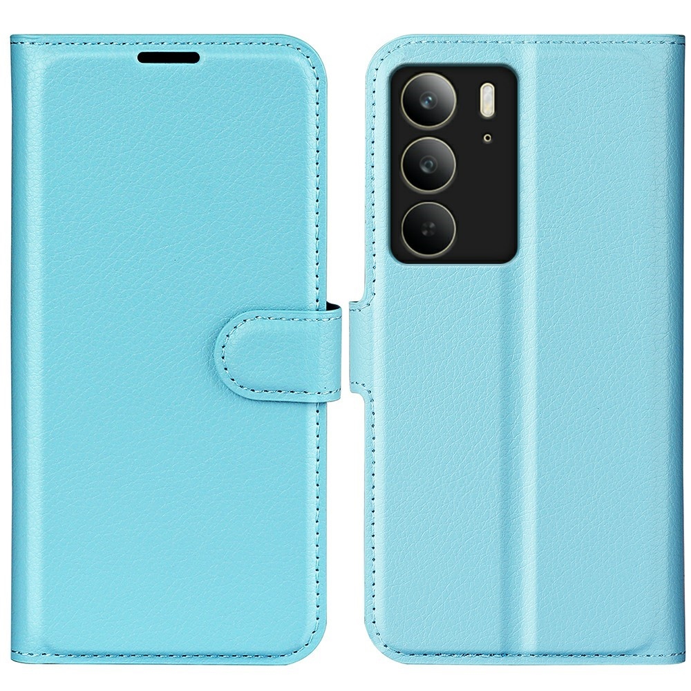 Litchi knížkové pouzdro na Realme C75 - modré