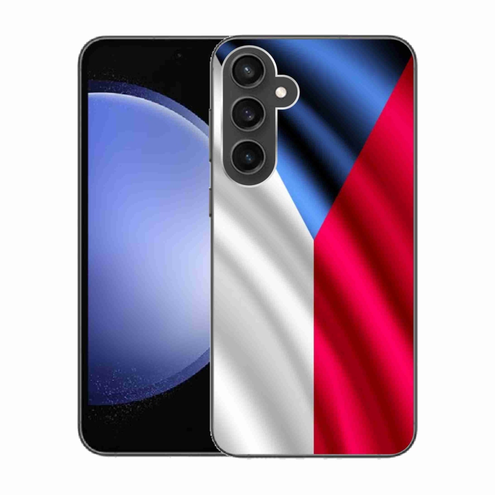 Gelový kryt mmCase na Samsung Galaxy S23 FE - česká vlajka