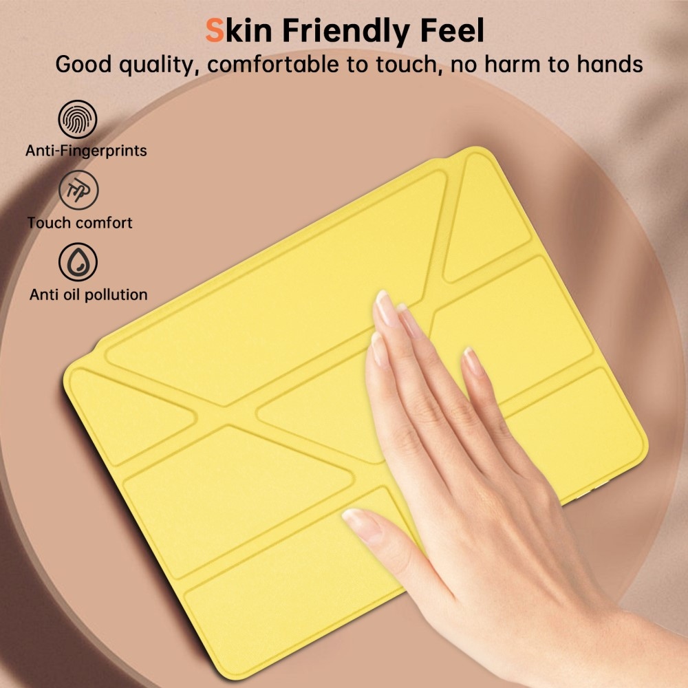 Origami chytré polohovací pouzdro na tablet Xiaomi Pad 7/7 Pro - žluté