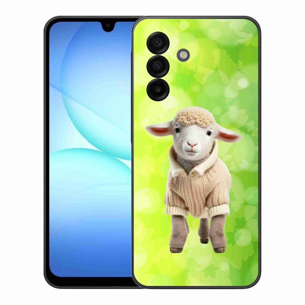 Gelový kryt mmCase na Samsung Galaxy A17 5G - jehně ve svetru