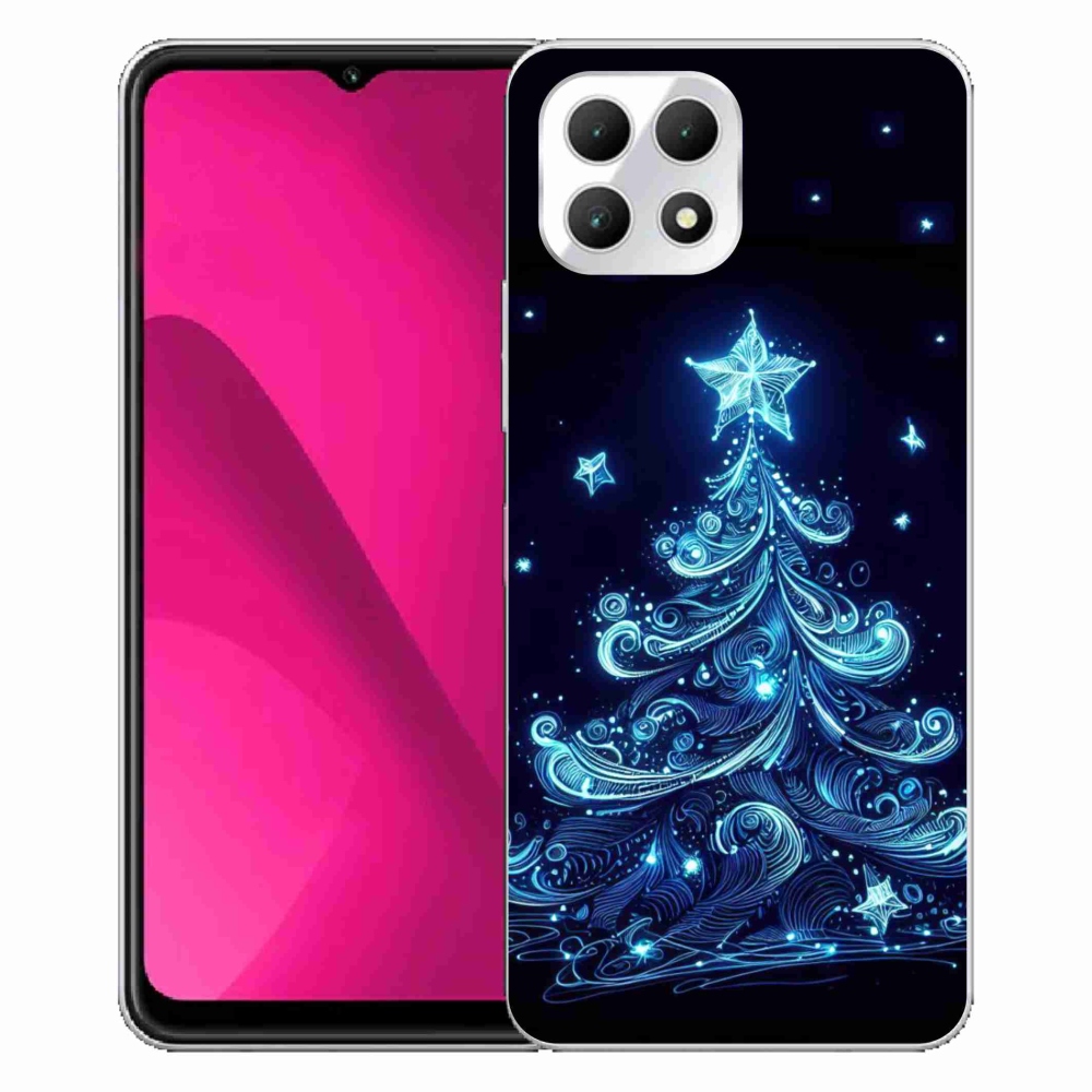 Gelový kryt mmCase na T-Mobile T Phone 2 - neonový vánoční stromek 4