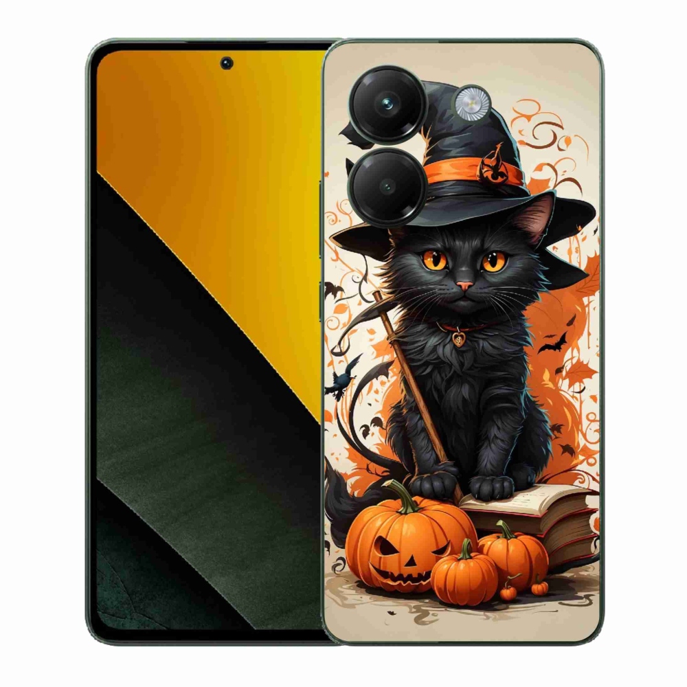 Gelový kryt mmCase na Xiaomi Poco M7 Pro 5G - kocour čaroděj