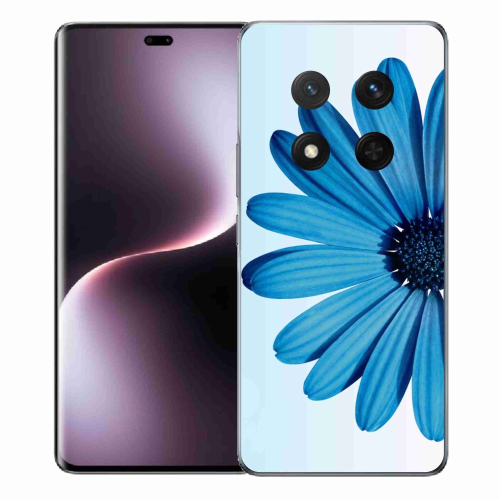 Gelový kryt mmCase na Honor Magic 7 Lite 5G - modrá kopretina