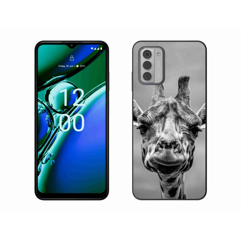 Gelový kryt mmCase na Nokia G42 - černobílá žirafa