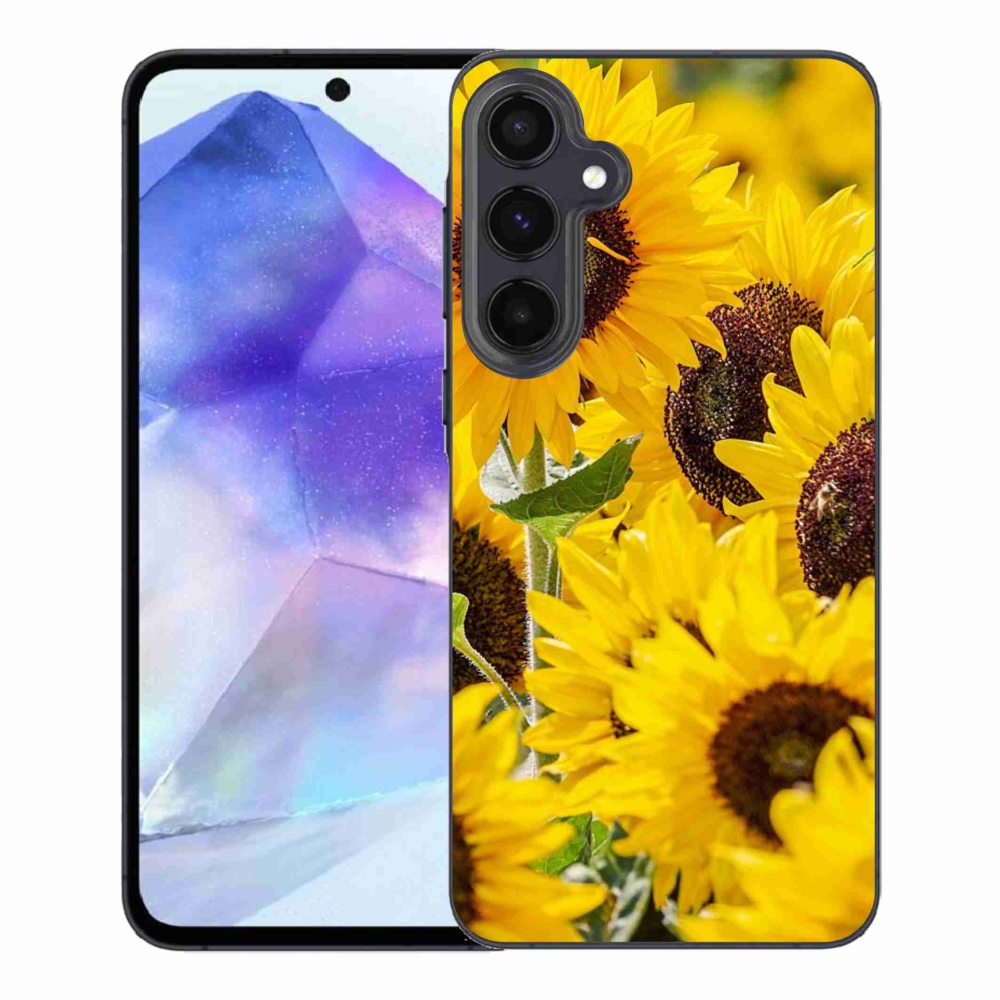 Gelový kryt mmCase na Samsung Galaxy A55 5G - slunečnice