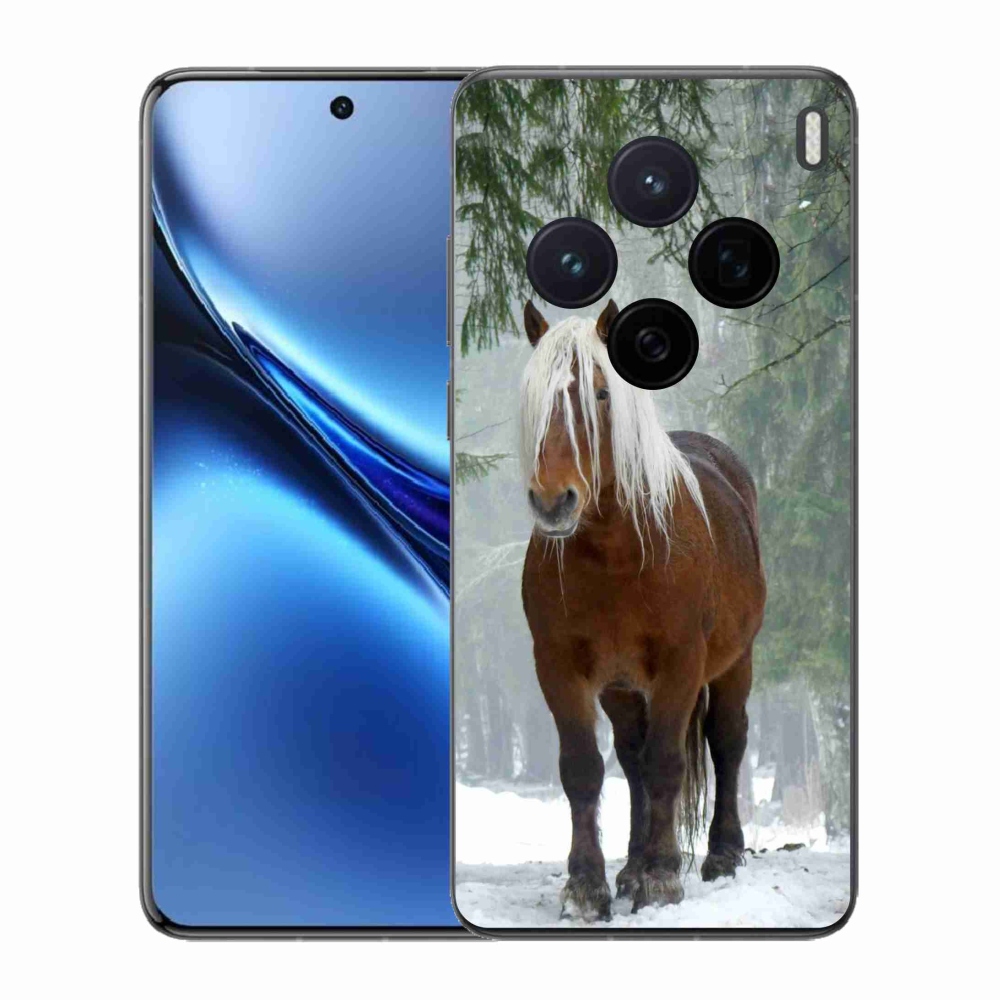 Gelový kryt mmCase na Vivo X200 5G - kůň v lese