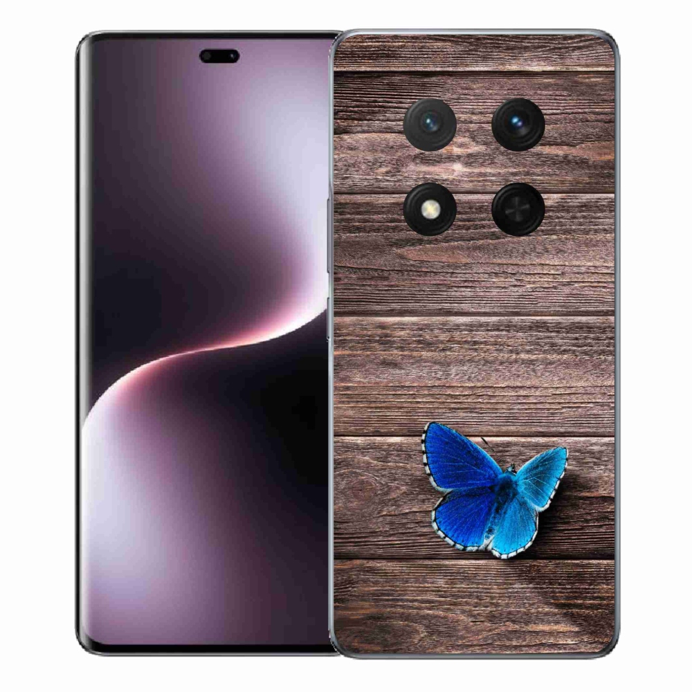 Gelový kryt mmCase na Honor Magic 7 Lite 5G - modrý motýl 1