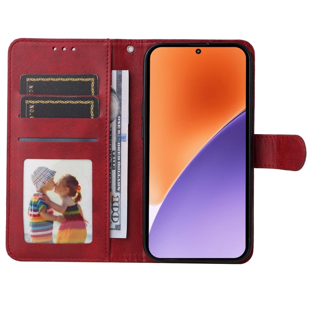 Clots knížkové pouzdro na Xiaomi 15 - červené
