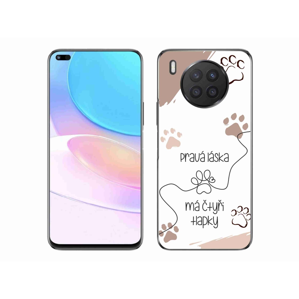 Gelový kryt mmCase na Huawei Nova 8i - psí motiv 1 bílé pozadí