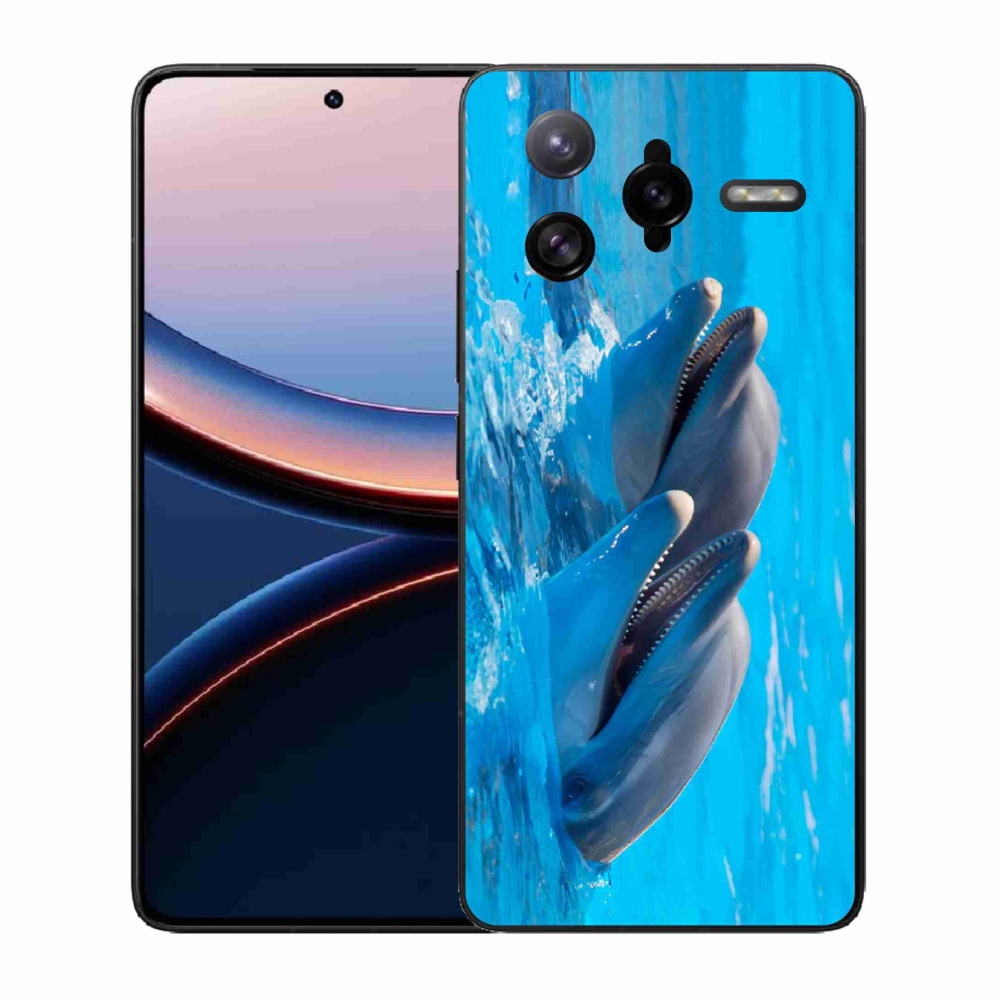 Gelový kryt mmCase na Xiaomi Poco F7 Ultra - delfíni