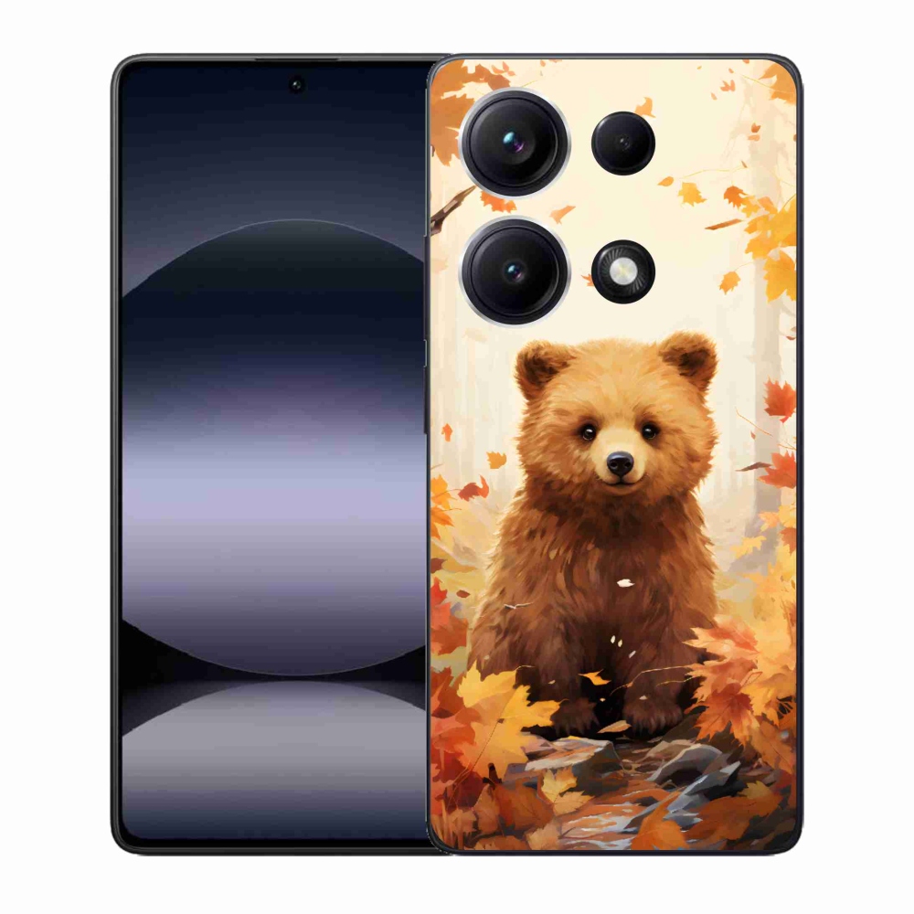 Gelový kryt mmCase na Xiaomi Redmi Note 14S - medvěd v lese