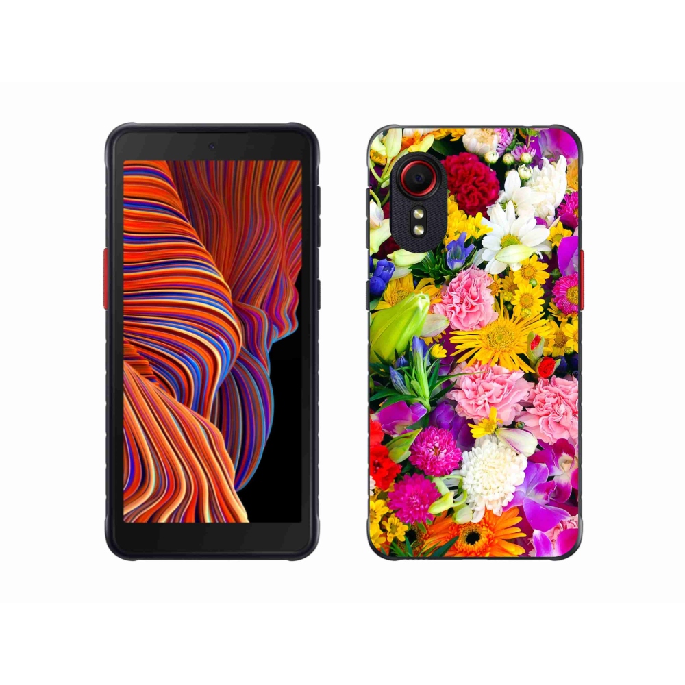 Gelový kryt mmCase na Samsung Galaxy Xcover 5 - květiny 12