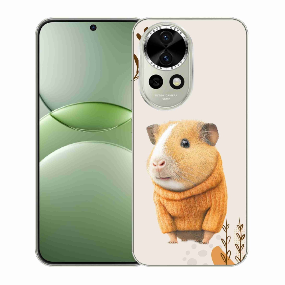 Gelový kryt mmCase na Huawei Nova 13 5G - morče ve svetru