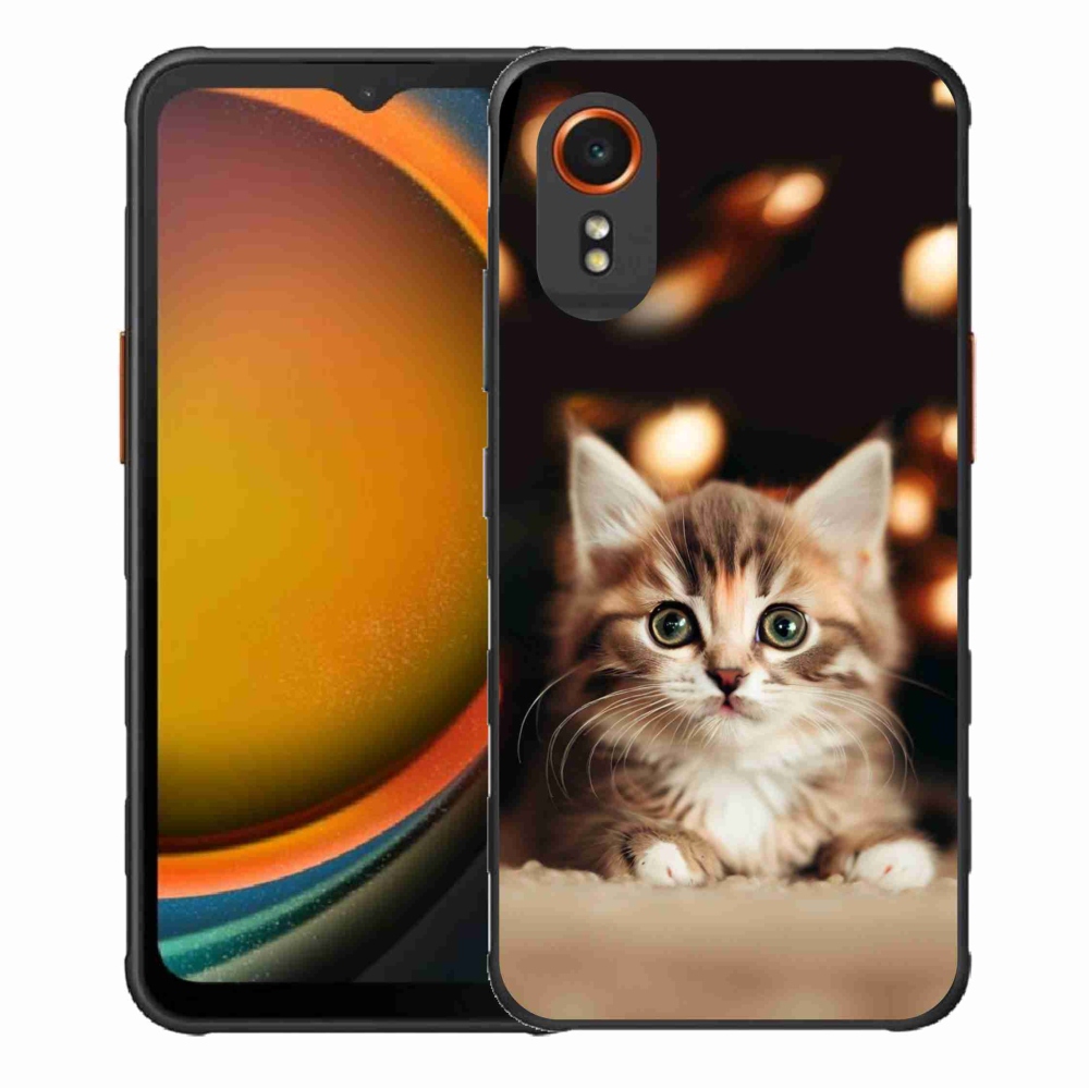 Gelový kryt mmCase na Samsung Galaxy Xcover 7 - roztomilé kotě 2