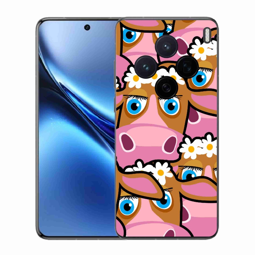 Gelový kryt mmCase na Vivo X200 5G - kreslené kravičky