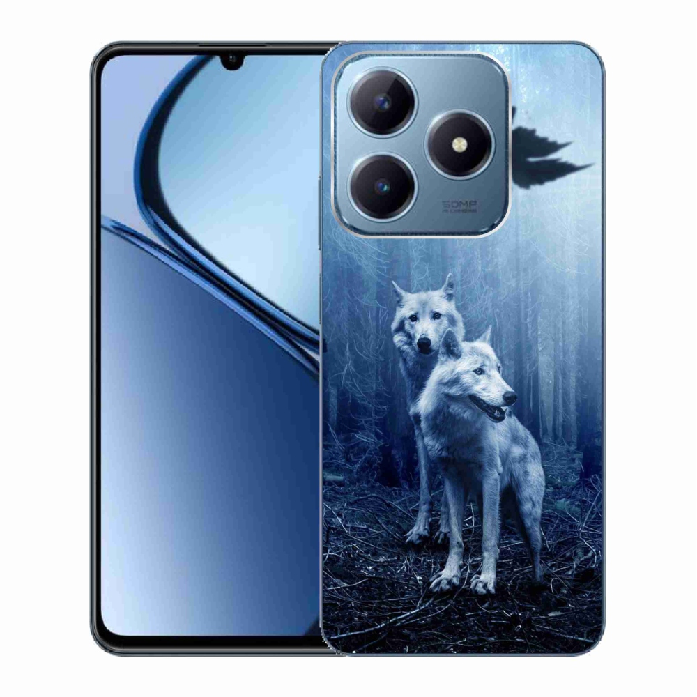Gelový kryt mmCase na Realme C63 - vlci v lese