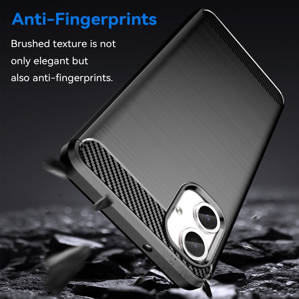 Carbon odolný gelový obal na Samsung Galaxy A06 4G - černý