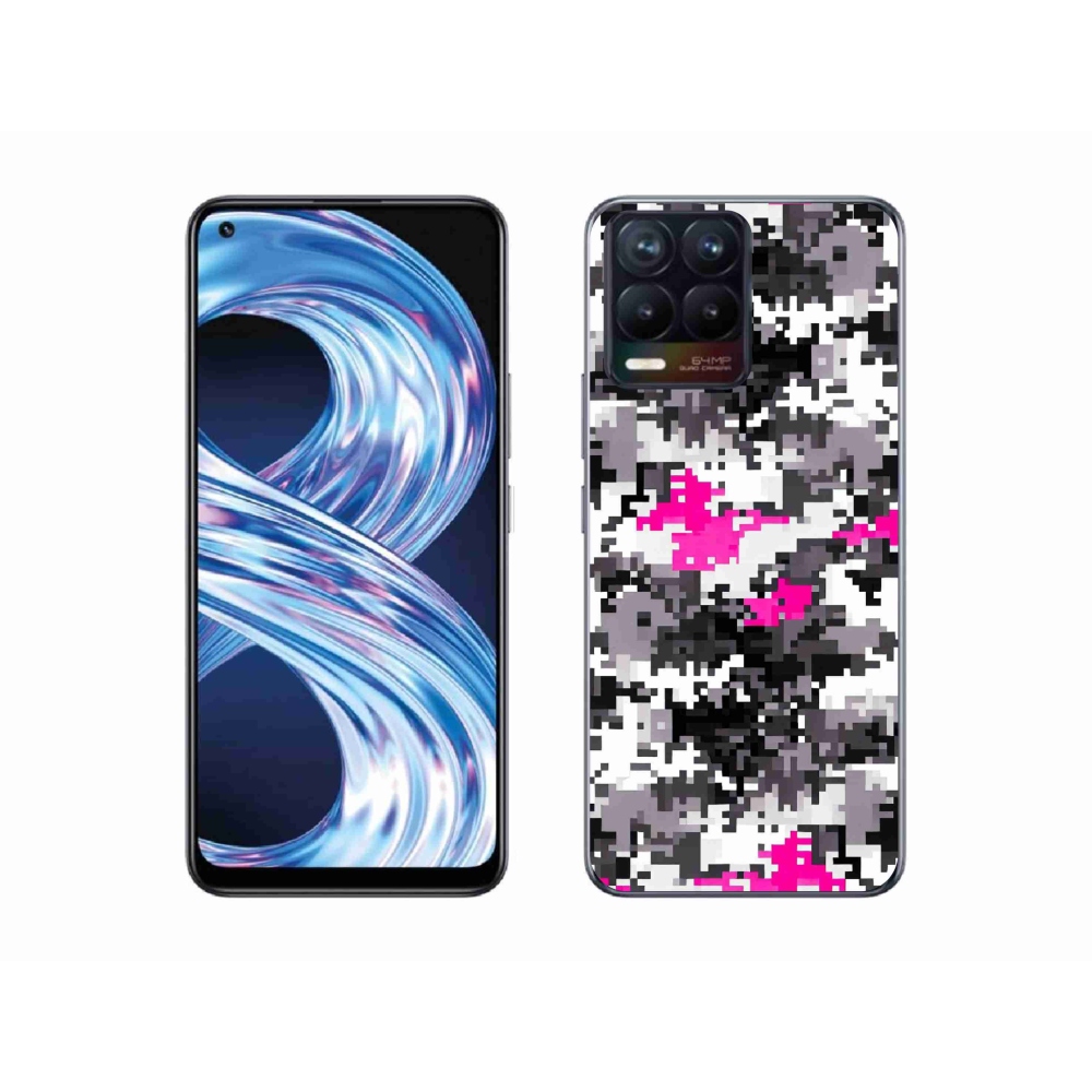Gelový kryt mmCase na Realme 8 Pro - maskáčový vzor 4