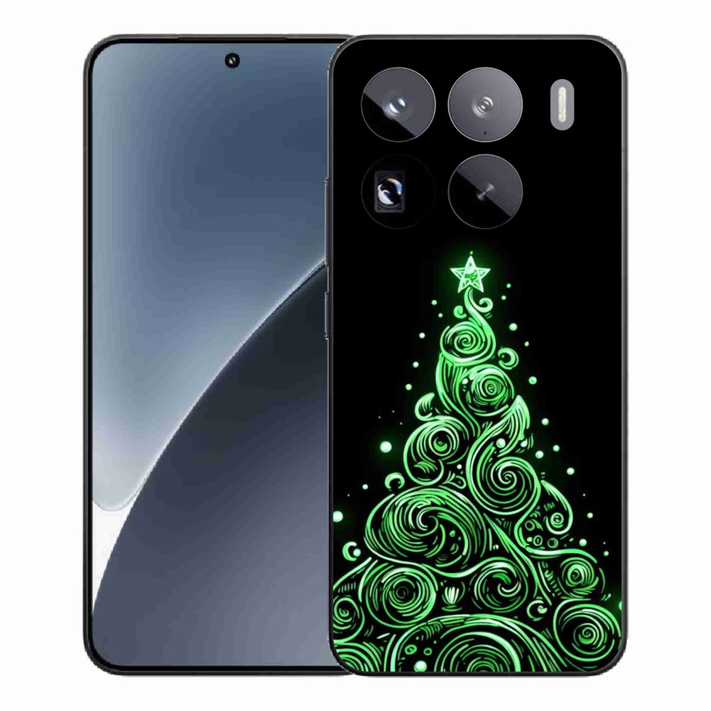 Gelový kryt mmCase na Xiaomi 15 Pro - neonový vánoční stromek 3
