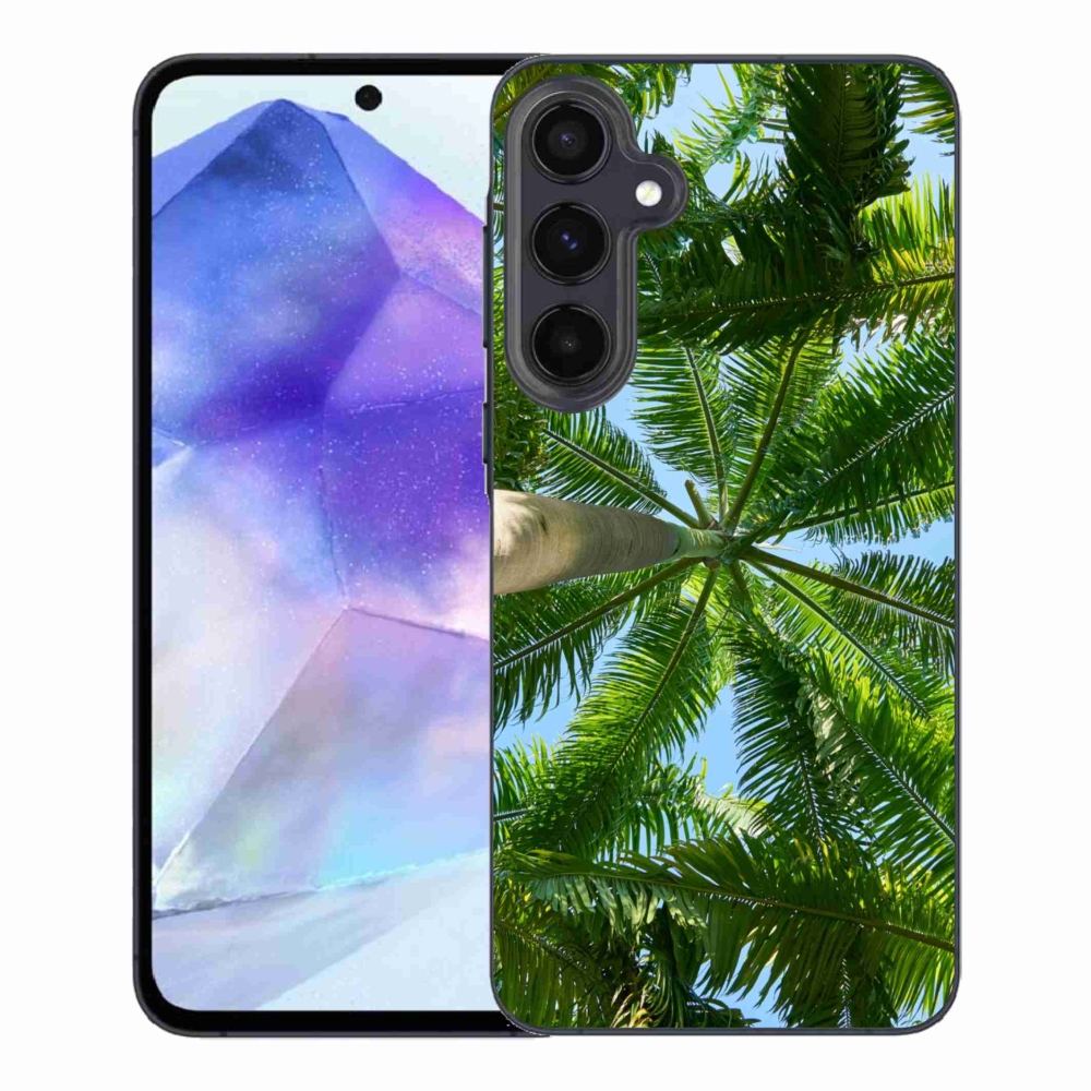 Gelový kryt mmCase na Samsung Galaxy A55 5G - palmy
