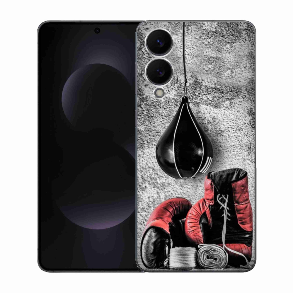 Gelový kryt mmCase na Samsung Galaxy S25 Edge - boxovací pytel a rukavice