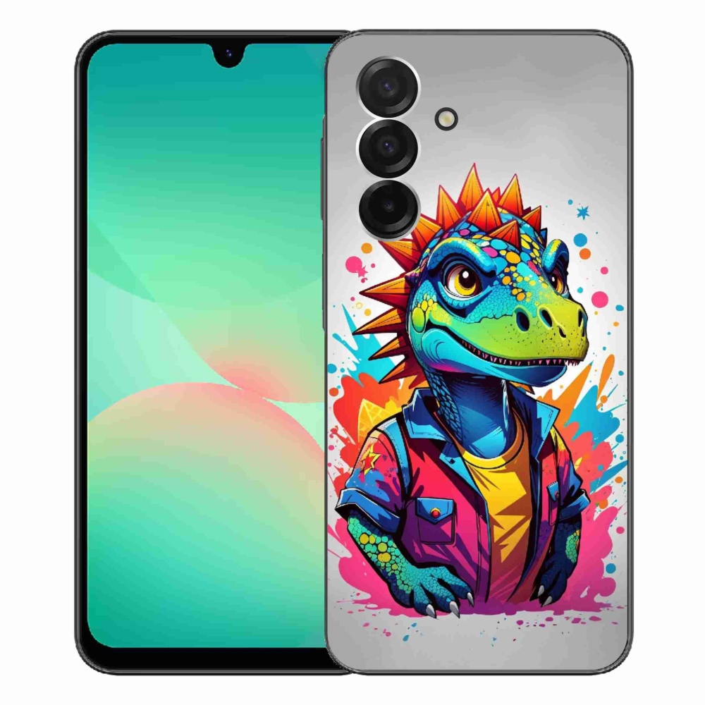Gelový kryt mmCase na Samsung Galaxy A26 5G - barevný dinosaurus