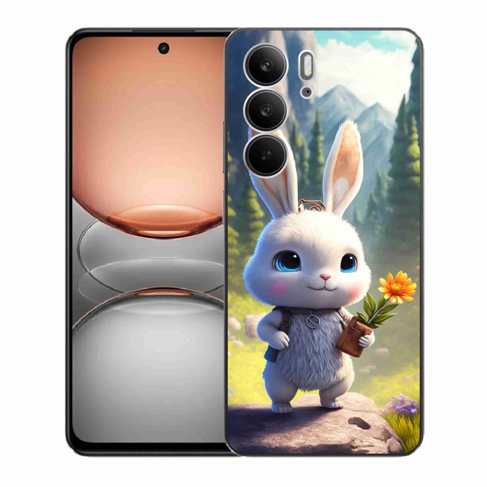 Gelový kryt mmCase na Realme C75 - roztomilý králíček