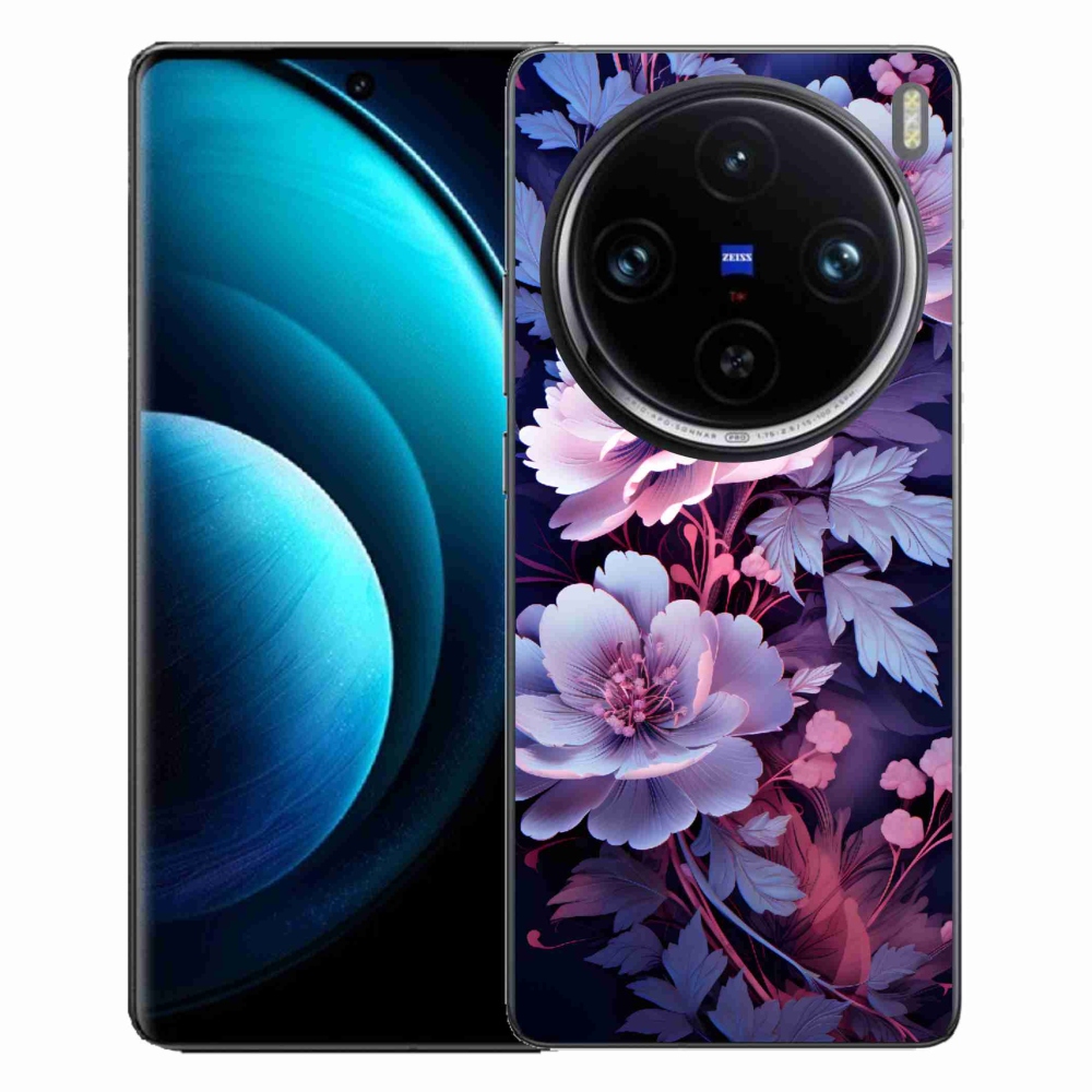 Gelový kryt mmCase na Vivo X100 Pro 5G - květiny 11