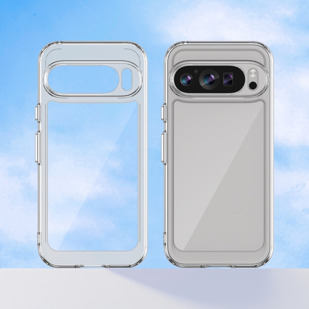 Gelový obal s pevnými zády na Google Pixel 9/9 Pro - průhledný