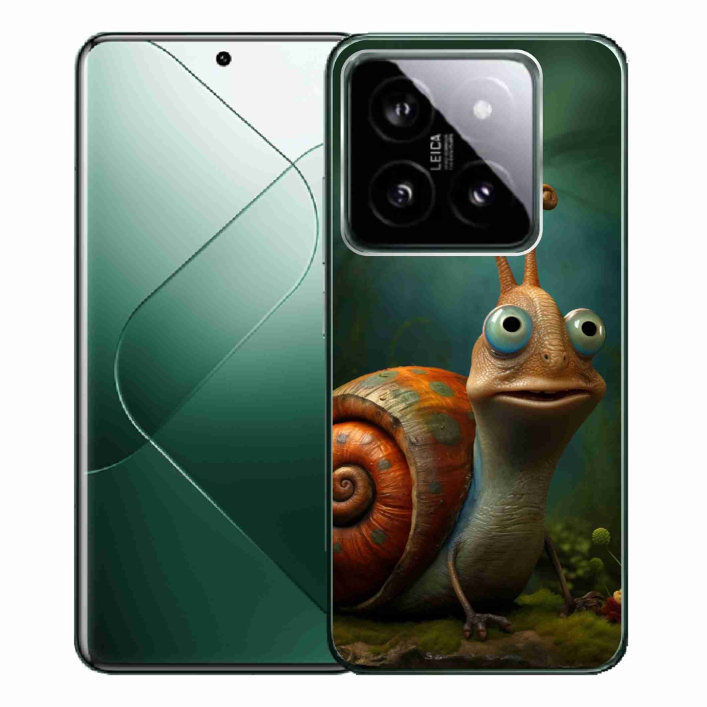 Gelový kryt mmCase na Xiaomi 14 Pro - šnek