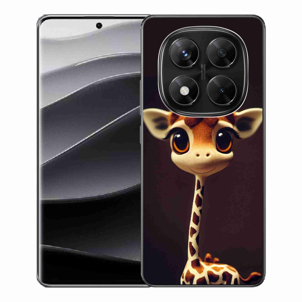Gelový kryt mmCase na Xiaomi Redmi Note 14 Pro 5G/Poco X7 5G - malá žirafa