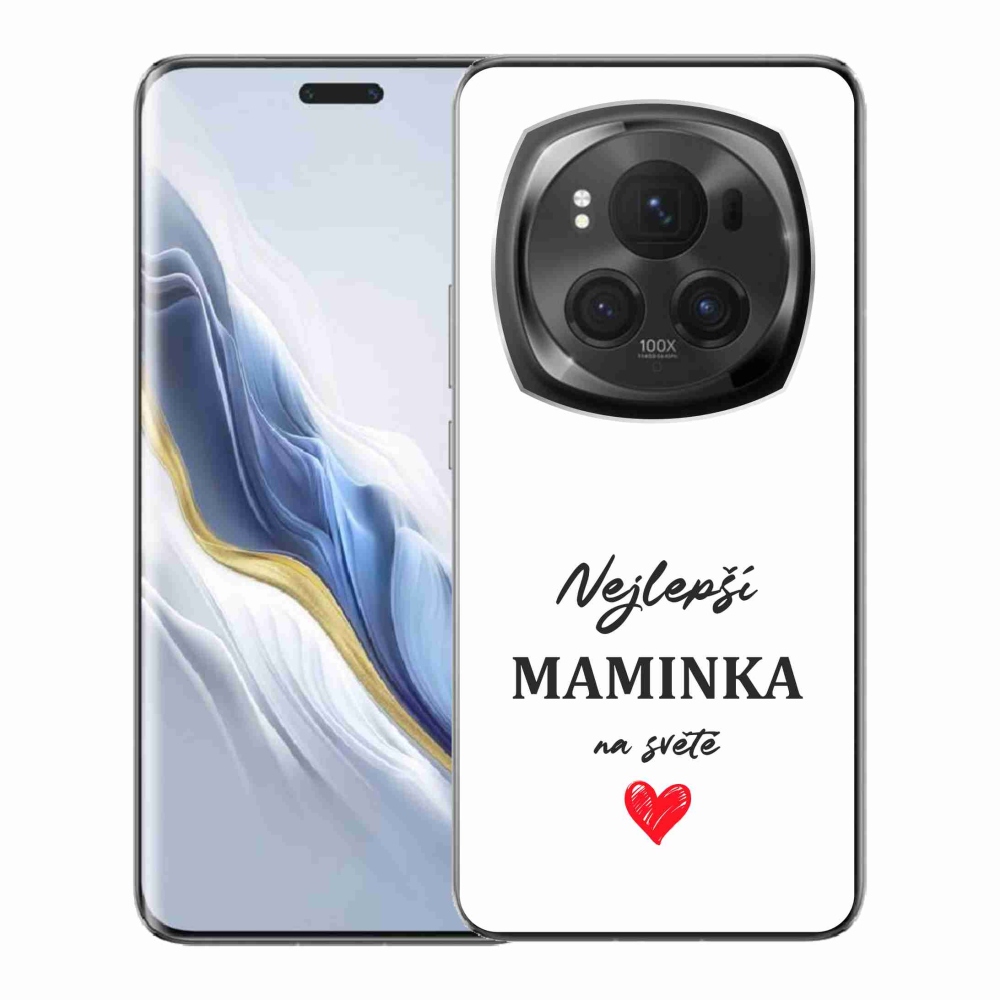 Gelový kryt mmCase na Honor Magic 6 Pro 5G - nejlepší maminka 1 bílé pozadí