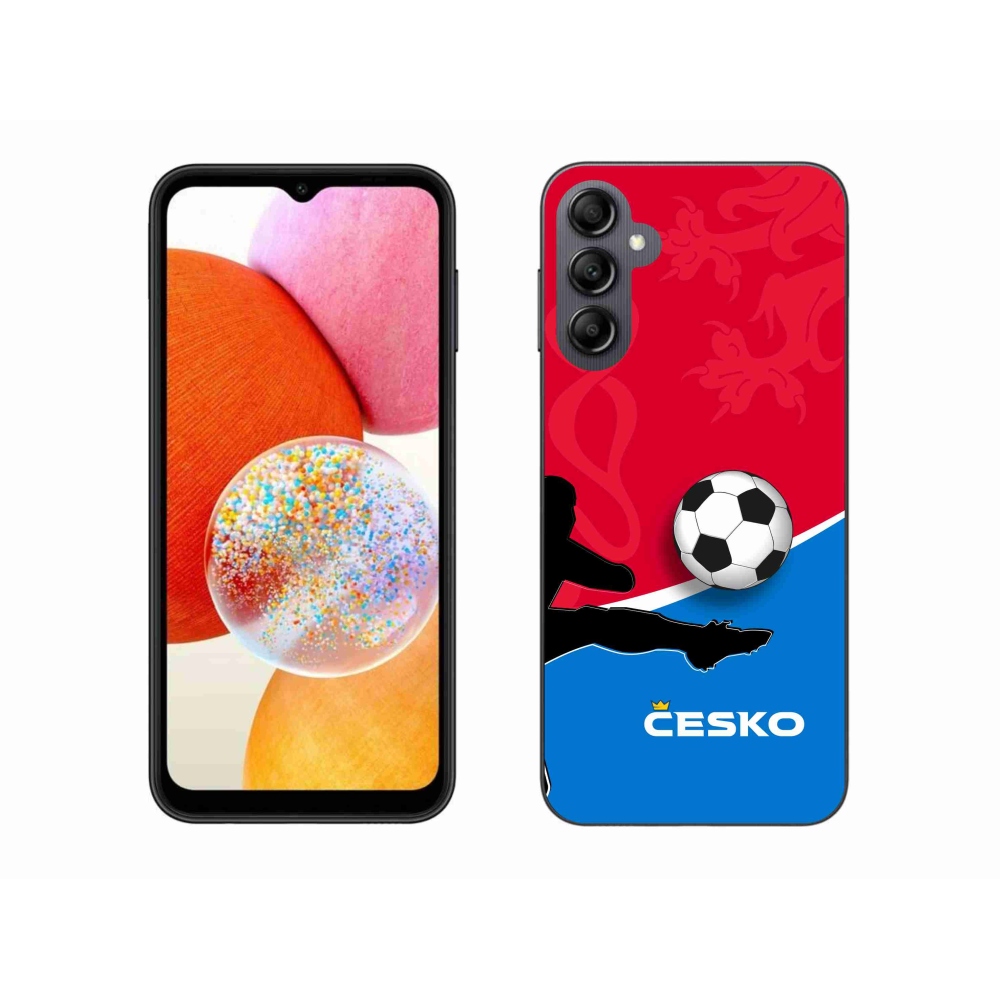 Gelový kryt mmCase na Samsung Galaxy A14 4G/5G - fotbal Česko 2