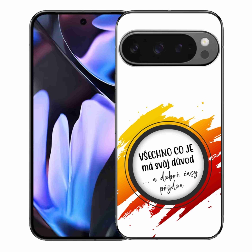 Gelový kryt mmCase na Google Pixel 9 Pro XL - citát 3 bílé pozadí