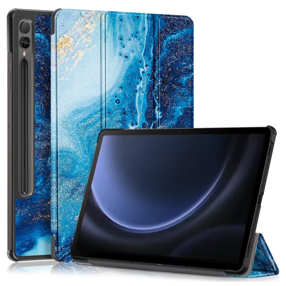 Print chytré zavírací pouzdro na Samsung Galaxy Tab S9 FE+ - mořské vlny