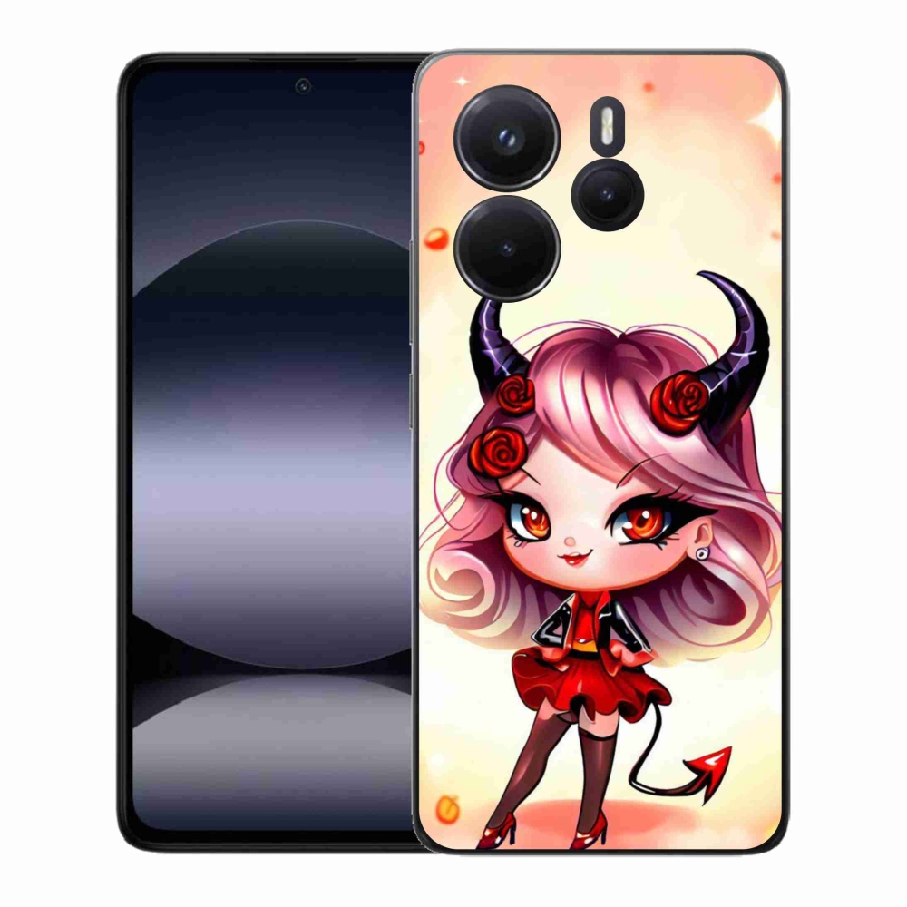 Gelový kryt mmCase na Xiaomi Redmi Note 14 - kreslená čertice