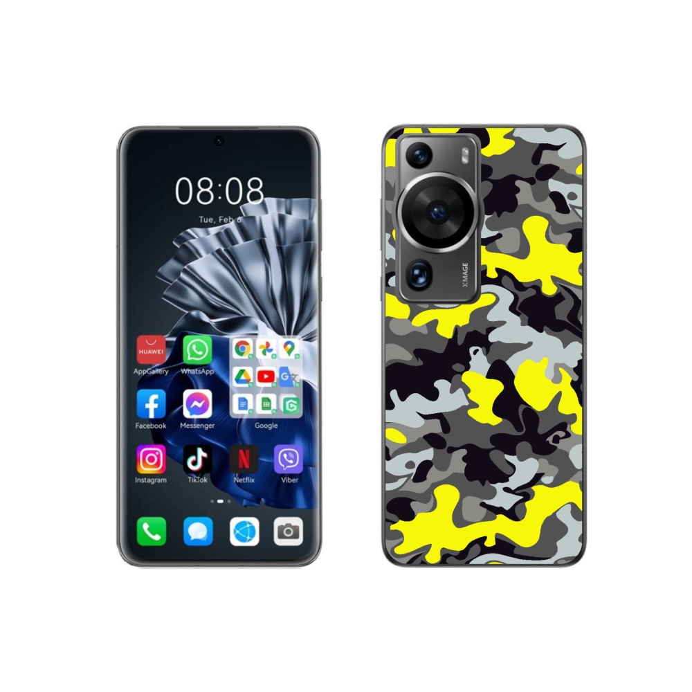Gelový kryt mmCase na Huawei P60 Pro - maskáčový vzor 6