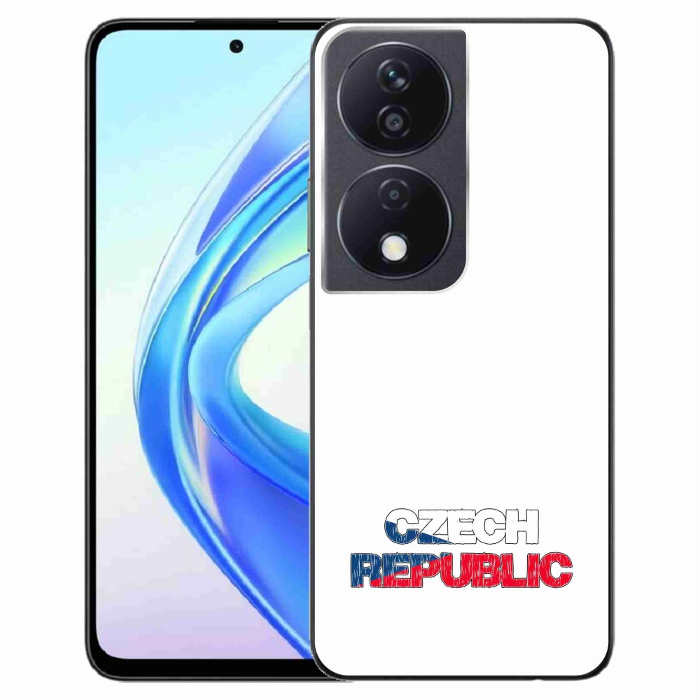Gelový kryt mmCase na Honor X7b/Honor 90 Smart - Czech Republic bílé pozadí