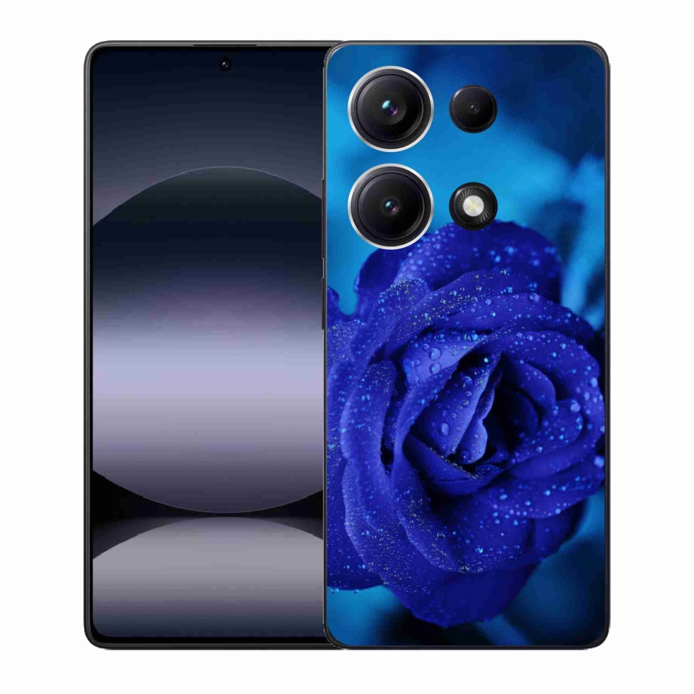 Gelový kryt mmCase na Xiaomi Redmi Note 14S - modrá růže