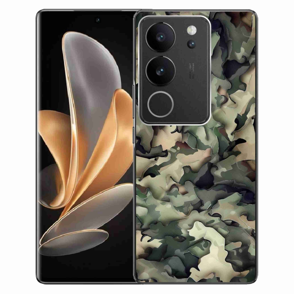 Gelový kryt mmCase na Vivo V29 5G - maskáčový vzor 9