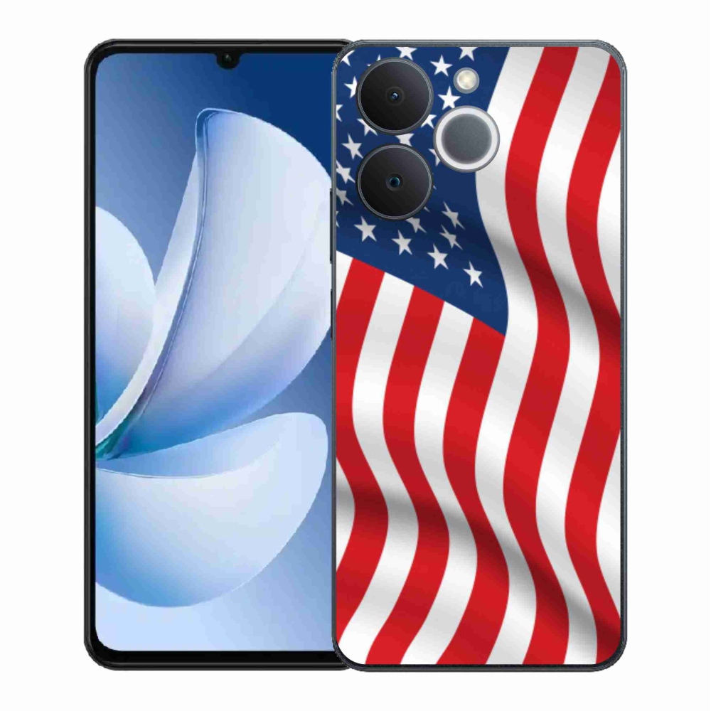 Gelový kryt mmCase na Realme Note 70T - USA vlajka